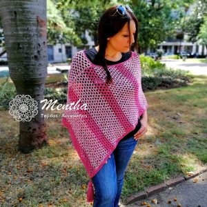 Poncho un pico en hilo